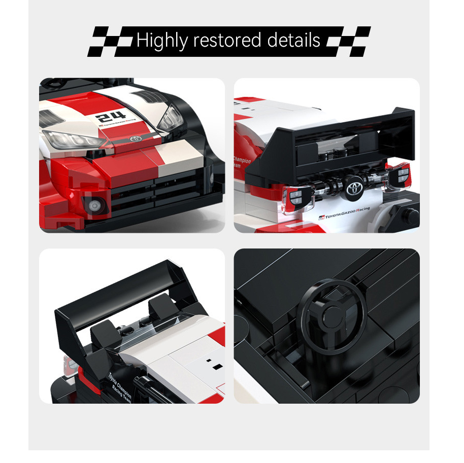 CaDA Toyota GR Yaris Rally1 - 1:24 Brick Model Kit