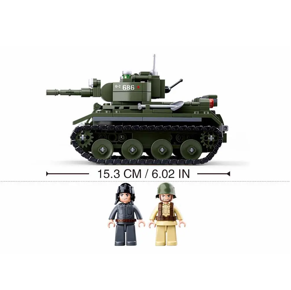 Sluban BT-7 Cavalry Tank - WW2 Building Brick Kit