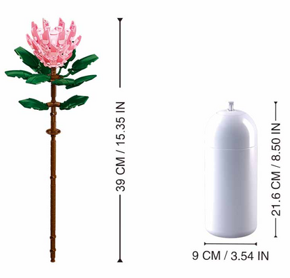 Sluban Protea Cynaroides Flower Brick Kit - Pleyerid