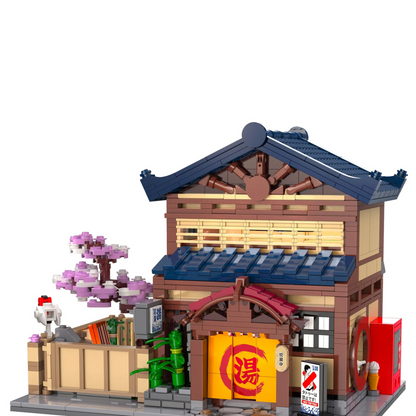 CaDA Japanese Sento Bathhouse - Building Brick Model Kit