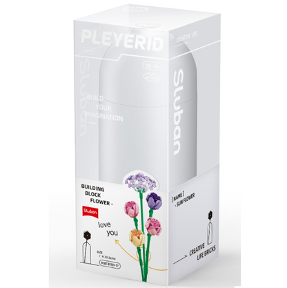 Sluban Peony Flower Brick Kit - Pleyerid