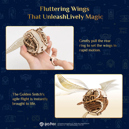Harry Potter Mechanical Golden Snitch - Puremind Wooden Model Kit