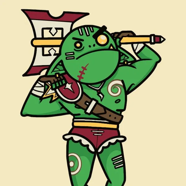 Dice Goblin The Berserker - RPG Dice Set with Mini Dice Bag & Sticker
