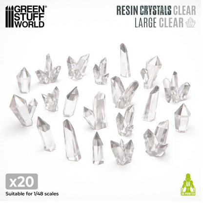 Clear Resin Crystals - Large