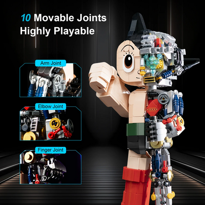 Mechanical Astro Boy Statue Brick Building Set - Pantasy