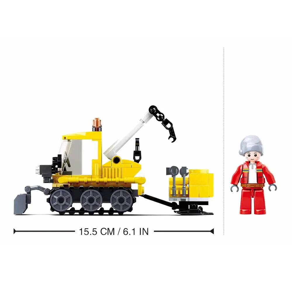 Sluban Rescue Vehicle - Town Snowfield Rescue Building Brick Kit