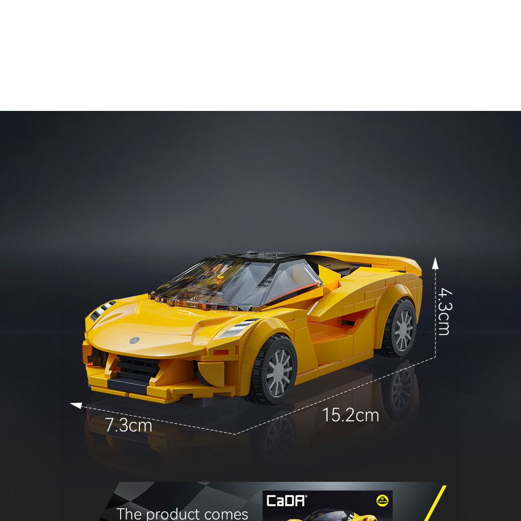 CaDA Lotus Evija - 1:24 Scale Building Brick Model Kit