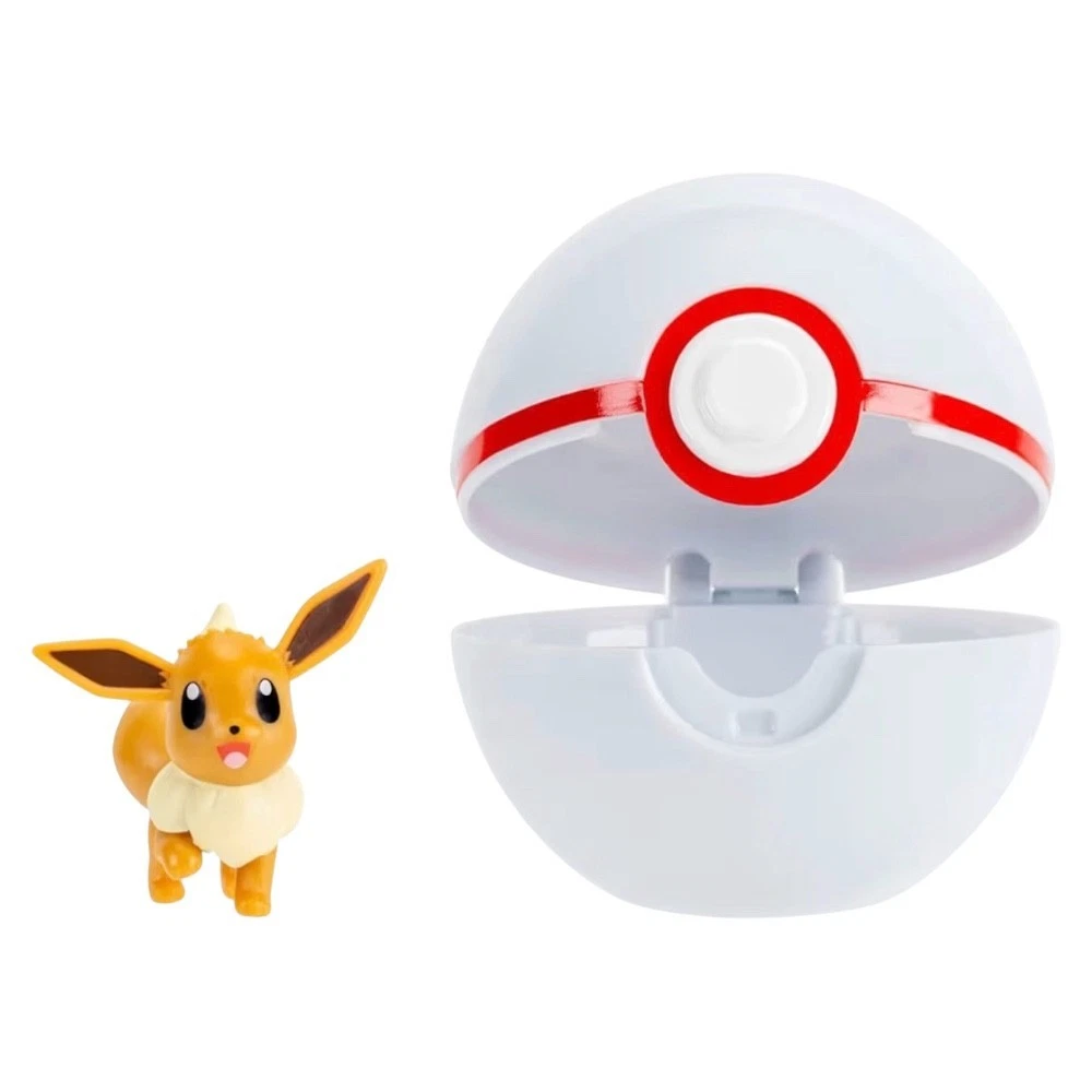 Pokémon Clip 'N' Go Eevee  Premier Ball Figure Set