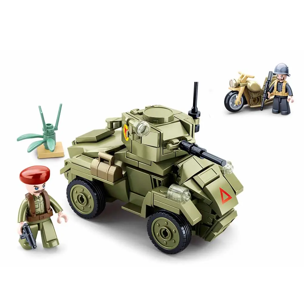 Sluban Mk2 Wheeled Armoured Vehicle - WW2 Army Building Brick Kit
