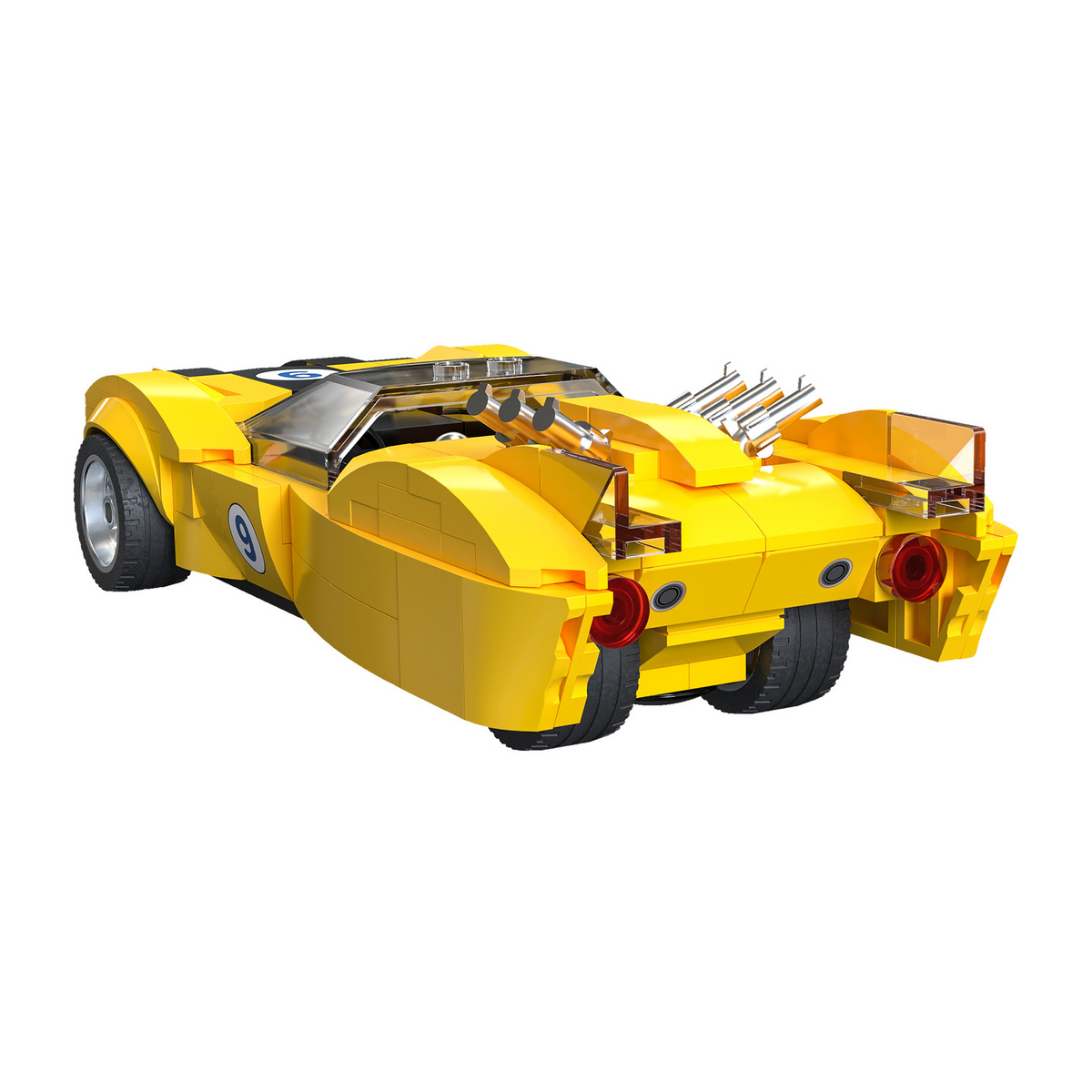 CaDA Speed Racer Shooting Star Car - 1:24 Scale Building Brick Model Kit