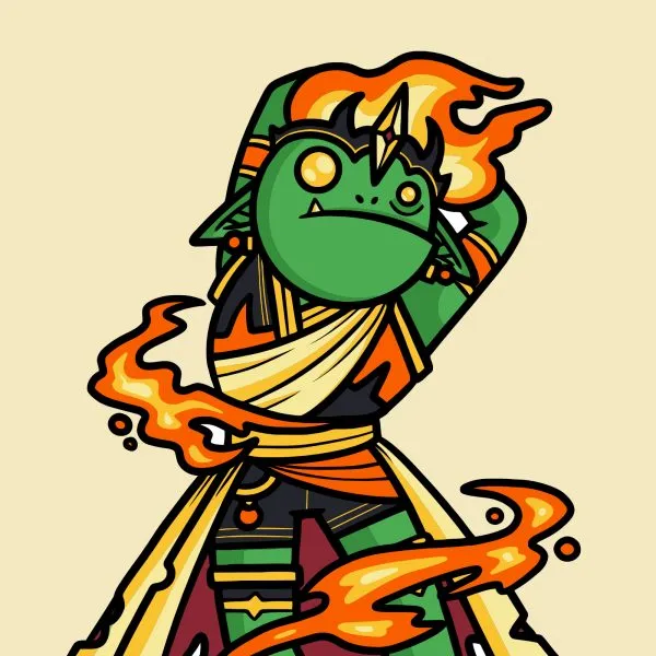 Dice Goblin The Pyromancer - RPG Dice Set with Mini Dice Bag & Sticker