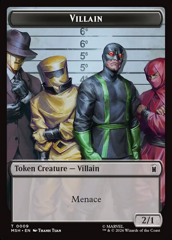 Marvel Superheroes Villain Card Front