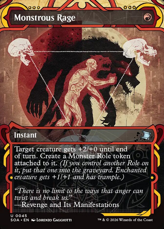 Monstrous Rage Secrets of Strixhaven Mystical Archive #045Card Front