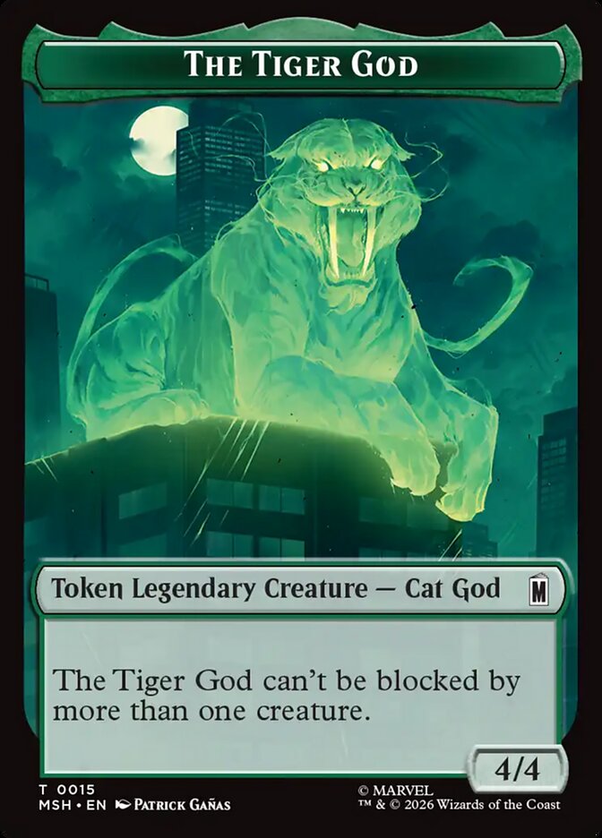 Marvel Superheroes The Tiger God Card Front