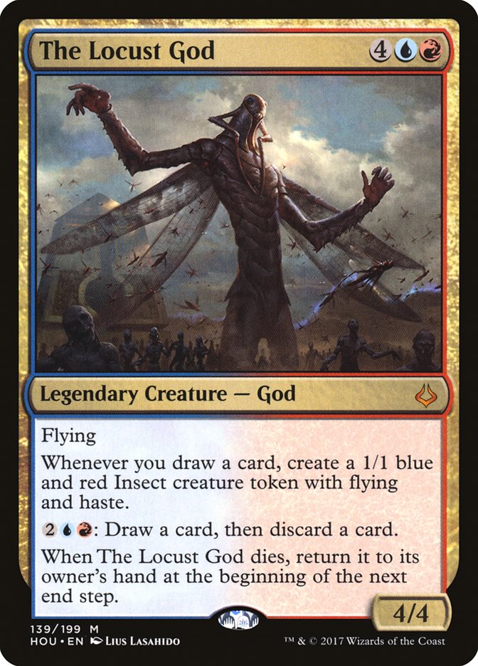Hour of Devastation The Locust God #139 Card Front