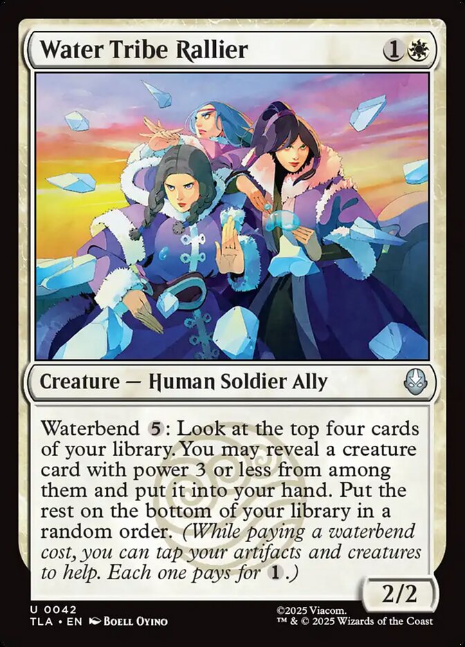 Water Tribe Rallier Avatar The Last Airbender #042 MTG Single Card Front