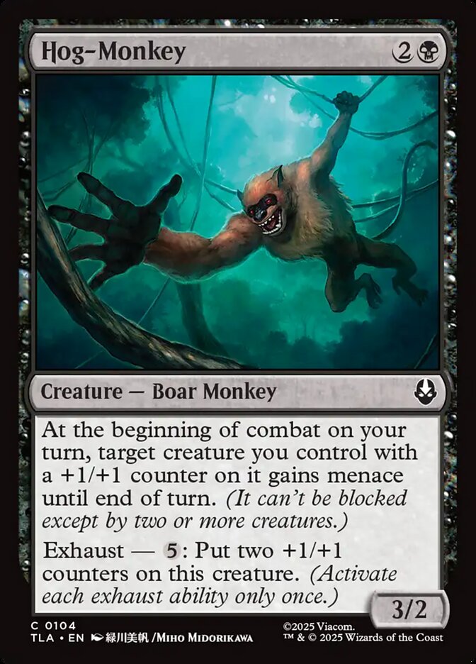 Hog-Monkey Avatar The Last Airbender #104 MTG Single Card Front