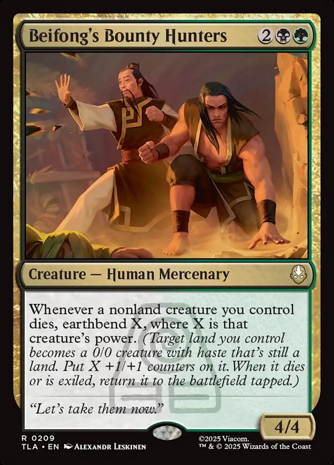Beifong's Bounty Hunters Avatar The Last Airbender #209 MTG Single Card Front