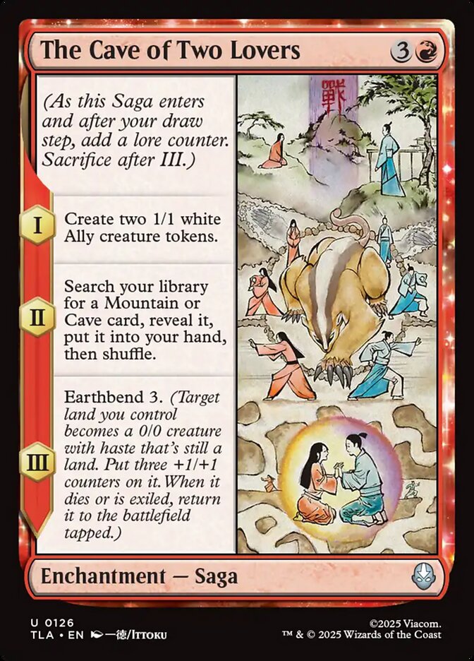 The Cave of Two Lovers Avatar The Last Airbender #126 MTG Single Card Front