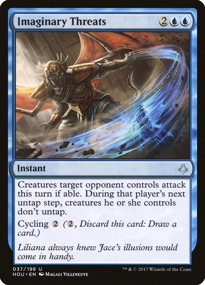 Hour of Devastation Imaginary Threats #037 Card Front