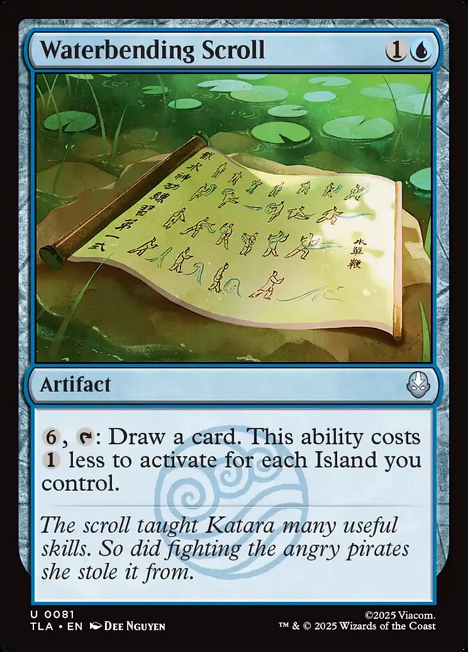Waterbending Scroll Avatar The Last Airbender #081 MTG Single Card Front