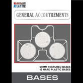 12 hard plastic 50mm bases with ...