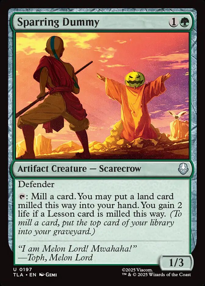 Sparring Dummy Avatar The Last Airbender #197 MTG Single Card Front