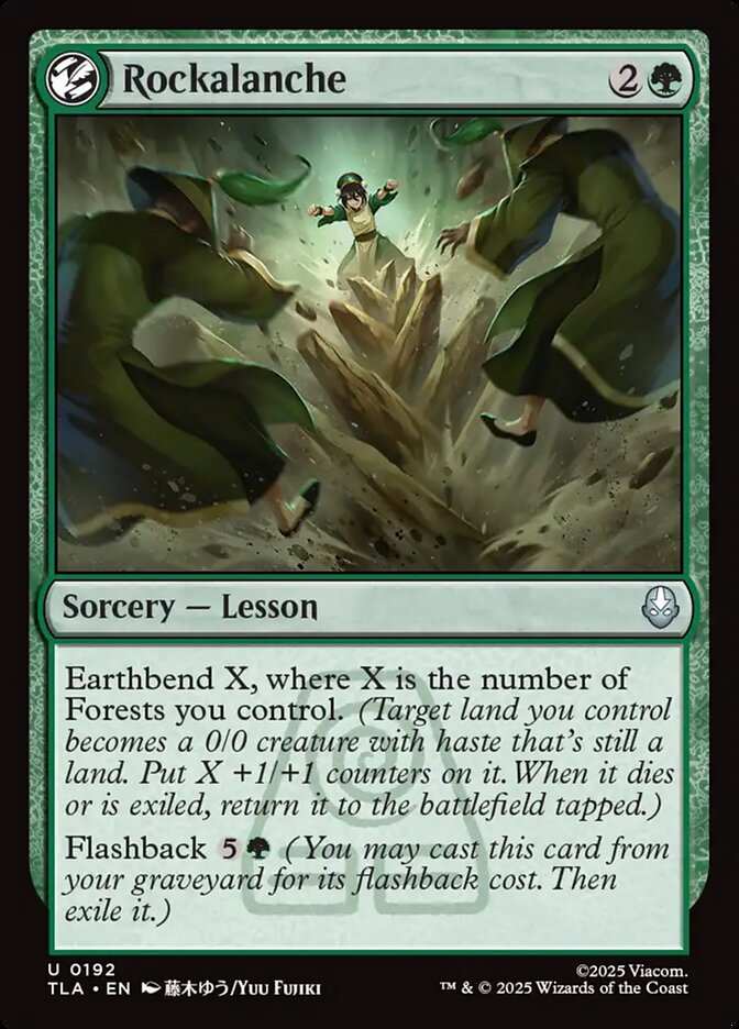 Rockalanche Avatar The Last Airbender #192 MTG Single Card Front