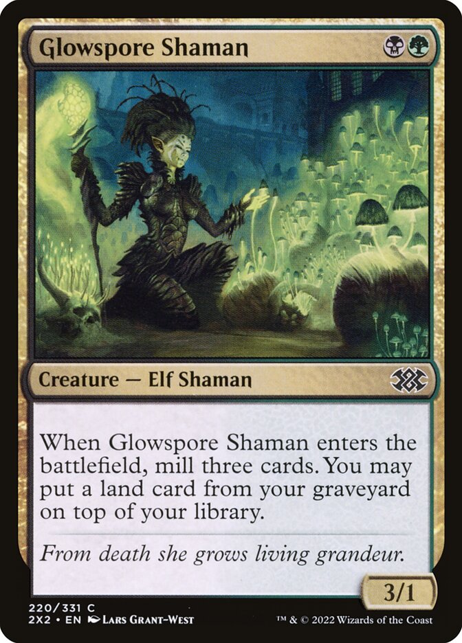 Glowspore Shaman Double Masters 2 #220 | MTG Singles