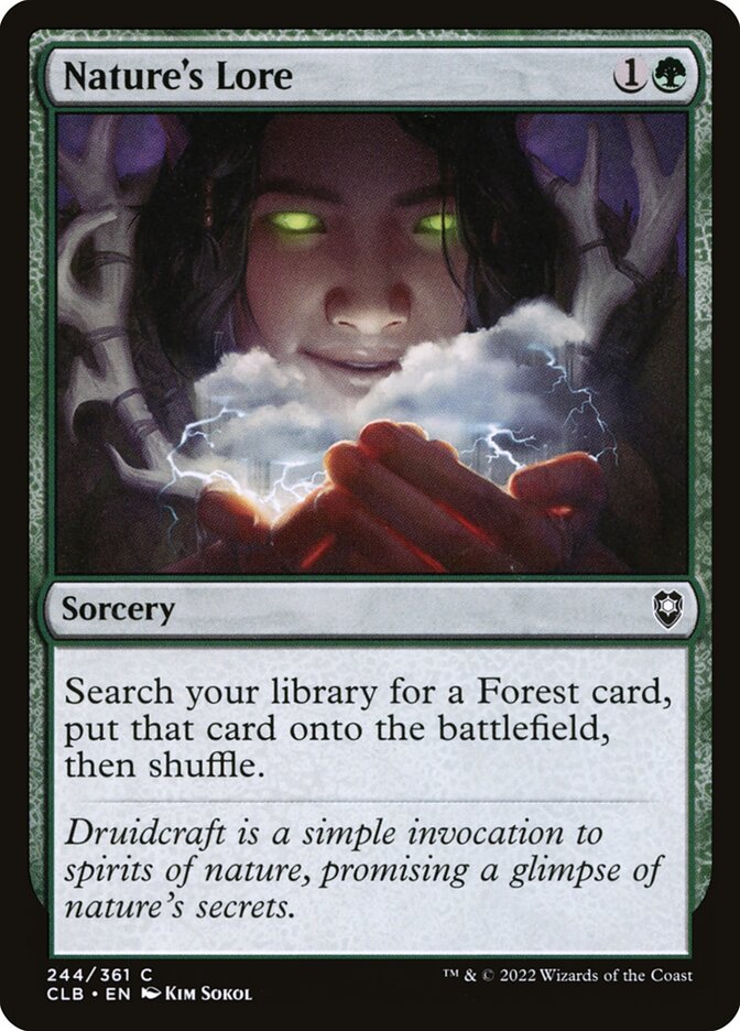 Nature's Lore - Commander Legends #244 Card Front