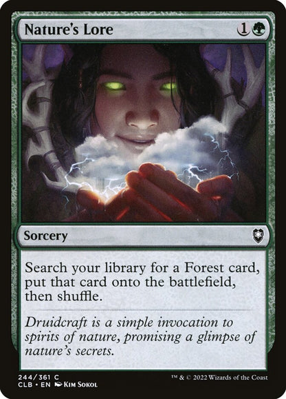 Nature's Lore - Commander Legends #244 Card Front