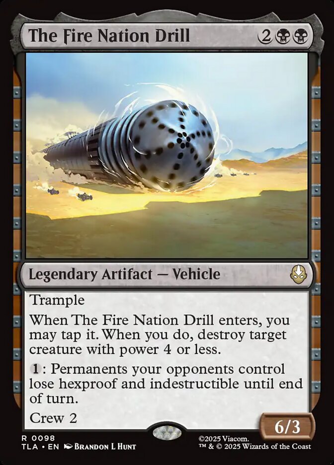 The Fire Nation Drill Avatar The Last Airbender #098 MTG Single Card Front