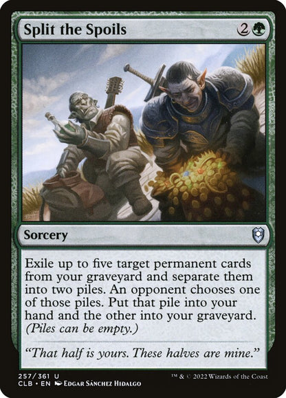 Split the Spoils - Commander Legends #257 Card Front
