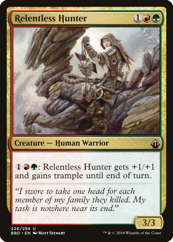 Relentless Hunter Battlebond #226 | Magic! The Gathering Single