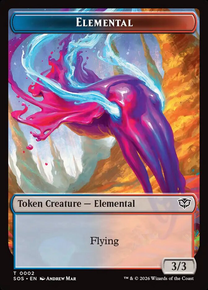 Elemental Secrets of Strixhaven Token #002Card Front