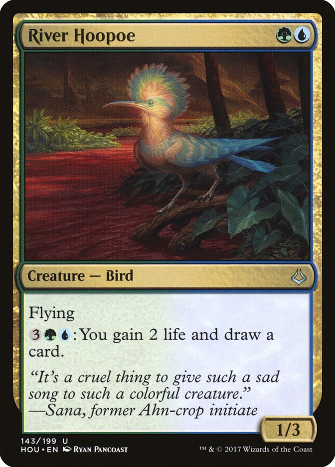 Hour of Devastation River Hoopoe #143 Card Front