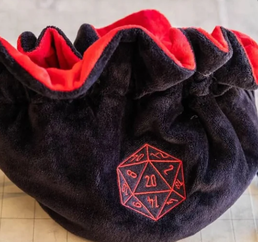 Black Large Dice Sack - Mystery ...