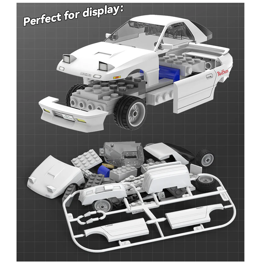 Initial D 1:35 Mazda RX-7 FC3S - Cada Brick Model Kit