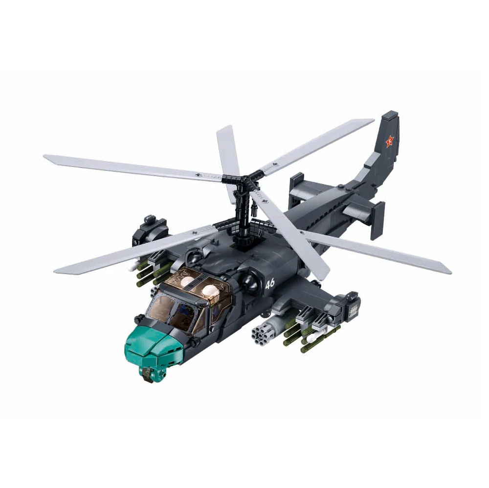 Sluban Russian KA-52S Gunship Helicopter - Model Bricks Kit