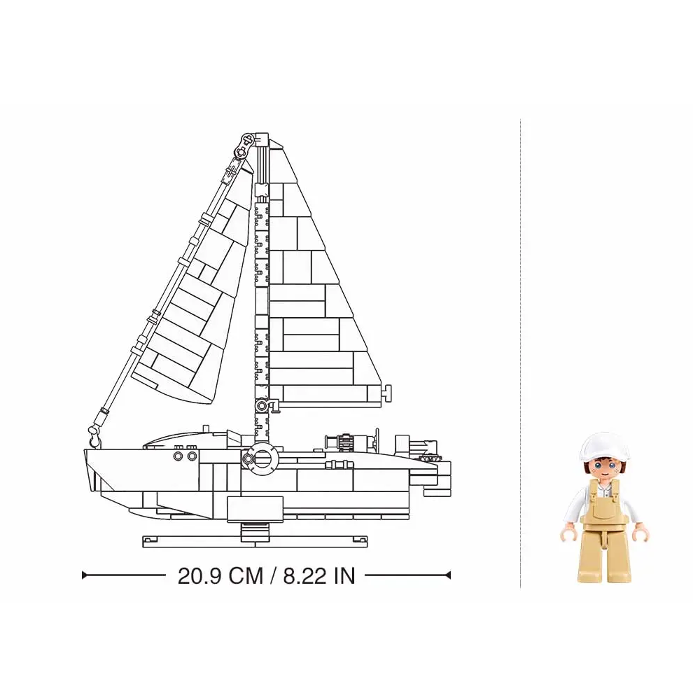 Sluban The Rodeo Speed Boat - Building Brick Kit