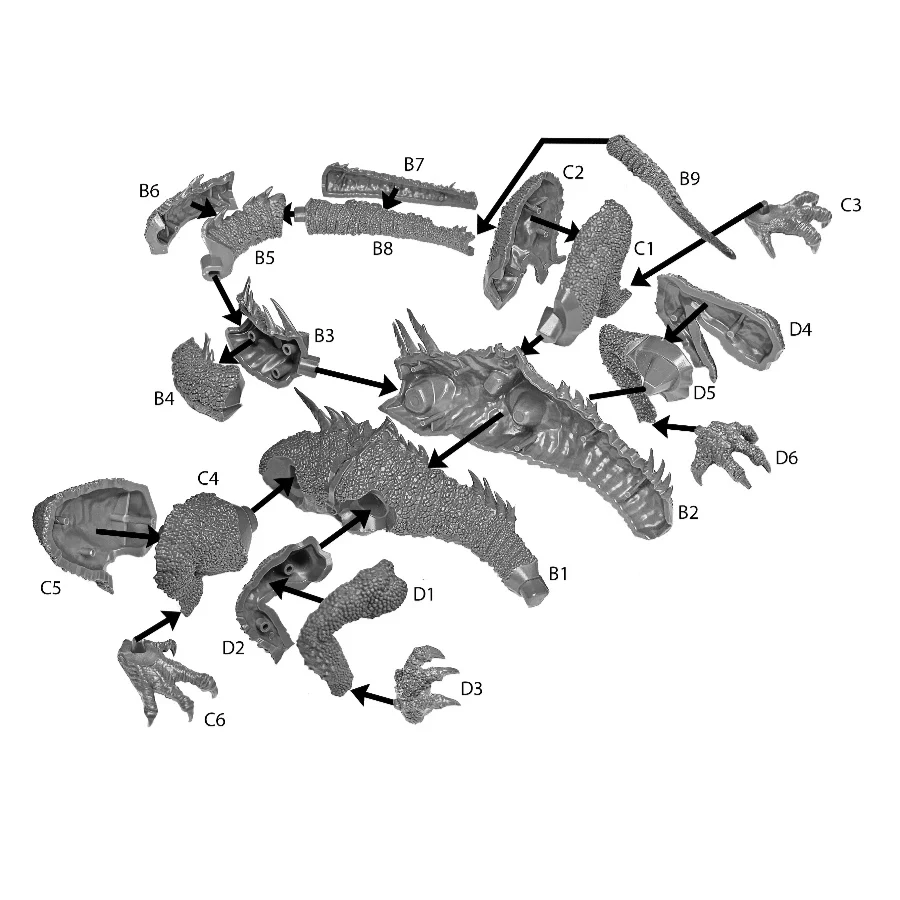 Argloth Rivelwyr Destroyer of Empires - Fantasy Dragon with Female Rider