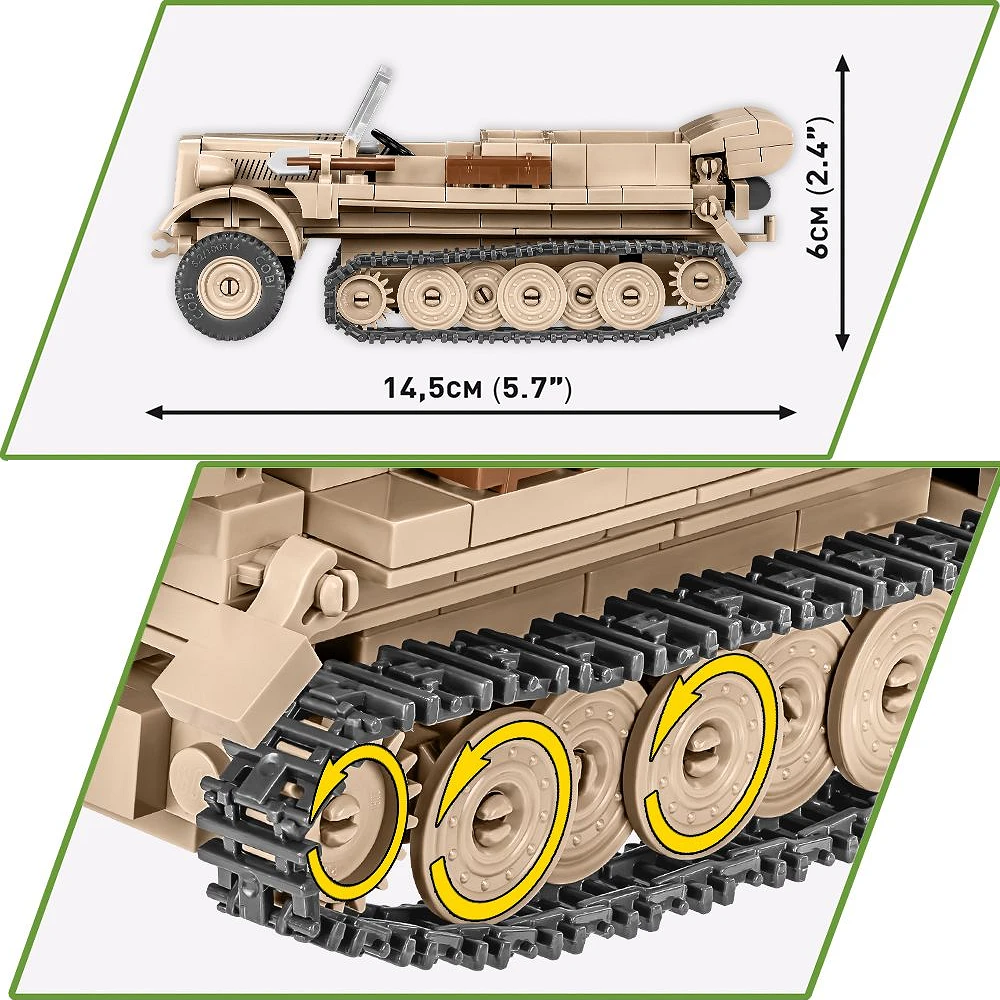 Cobi Sd.Kfz 10 Demag D7 - Brick Kit