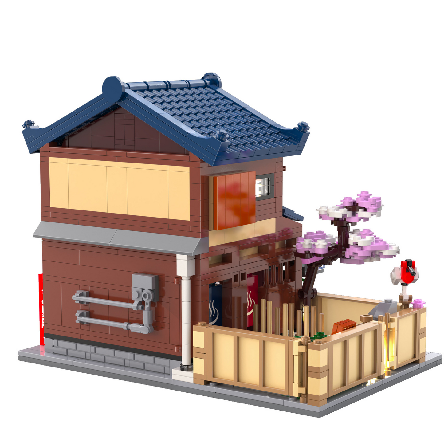 CaDA Japanese Sento Bathhouse - Building Brick Model Kit