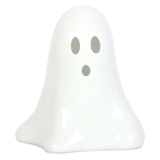 A light up LED ceramic ghost ornament to give you a spooky soft glow through Halloween and beyond, complete with on /off switch this cute little figure will be a great edition to your home.