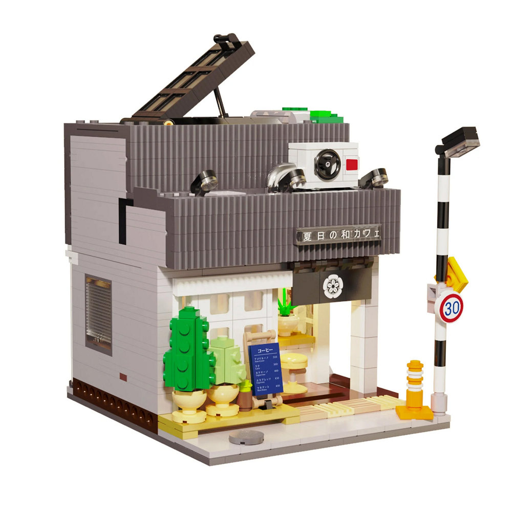Japanese Summer Breeze Coffee Shop - Cada Brick Kit