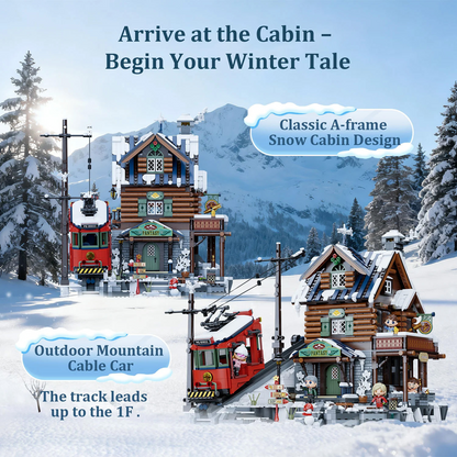 Mountain Summit Ski Cabin - Pantasy Brick Kit
