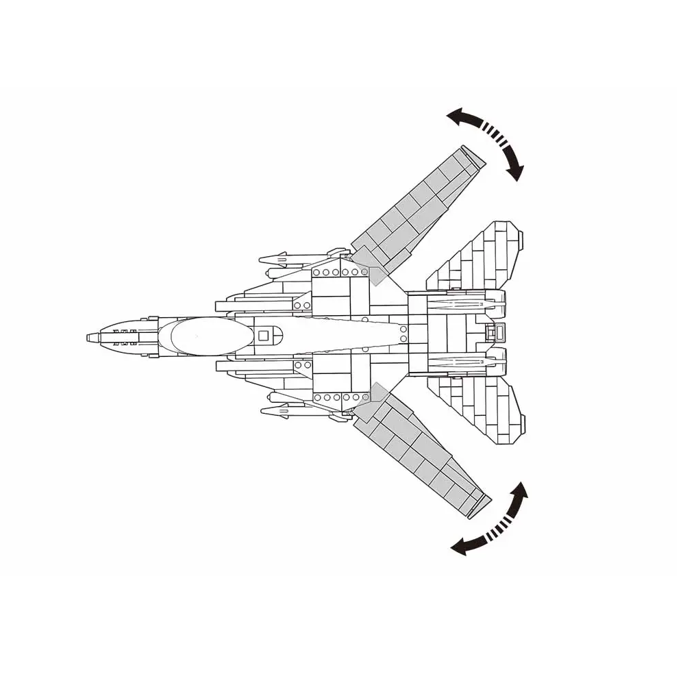 Sluban F14 Fighter Plane - Army Building Brick Kit