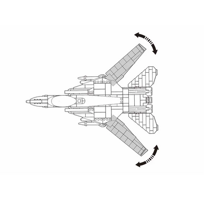 Sluban F14 Fighter Plane - Army Building Brick Kit