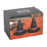 Witches Hat Salt & Pepper Shakers. Shaped like a pair of witches hats