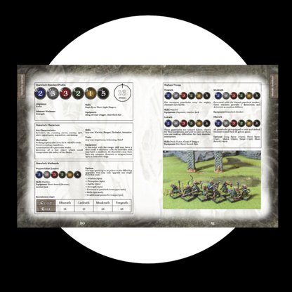 The Woods Core Rulebook 2nd Edition by Oakbound Studio. This hardback core rulebook gives you everything you need to know to launch into this unique miniatures game